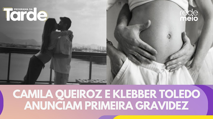 Camila Queiroz e Klebber Toledo anunciam primeira gravidez | Programa da Tarde