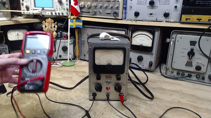 EICO 221 Vacuum Tube Voltmeter and Triplett Model 64 Solid State Meter