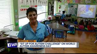 'Sit Up for Autism Challenge' on World Autism Awareness Day
