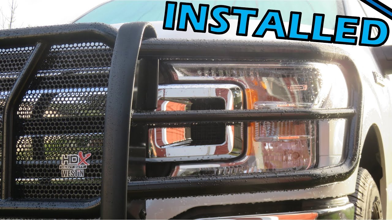 2019 Ford F150 XLT Westin HDX Grill Guard (Push Bumper) Install YouTube