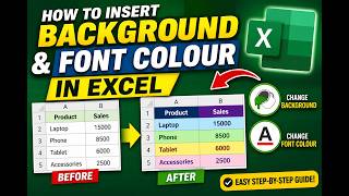 How to Apply Background and Font Colour in Microsoft Excel