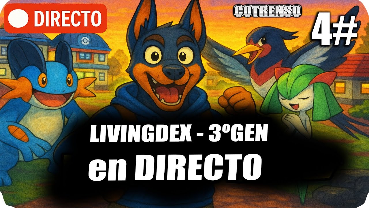 🌟 HOENN nos espera: sigue el RETO LIVINGDEX en Pokémon Esmeralda – EP.4 (DIRECTO 🔴)