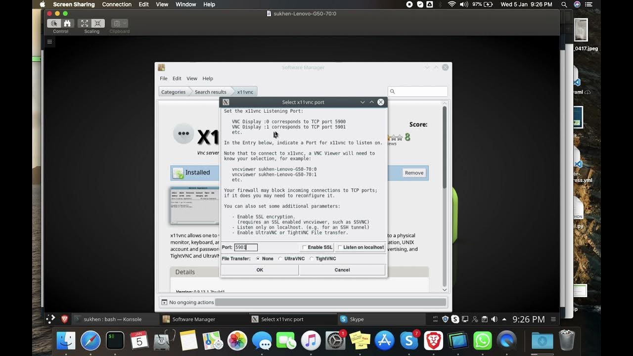 How to install x11vnc remote app in ubuntu and mint YouTube