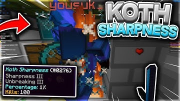 RUNNING IN BASES WITH A KOTH SHARPNESS *SHARP 3* | Minecraft HCF
