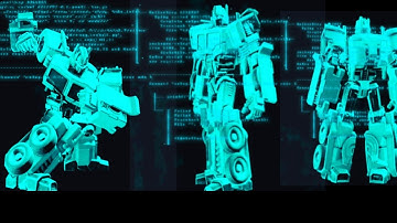 Transformer Optimus Prime Robot Hologram Black Screen Super Power Hero for Video Effect