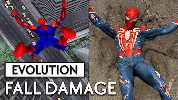 Evolution of FALL DAMAGE in Spider-Man Games!