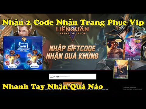 GifftCode Liên Quân | Nhận 2 Code Trang Phục Tự Chọn Miễn Phí - Nhận Quà Cực Ngon Từ Sự Kiện Booyah