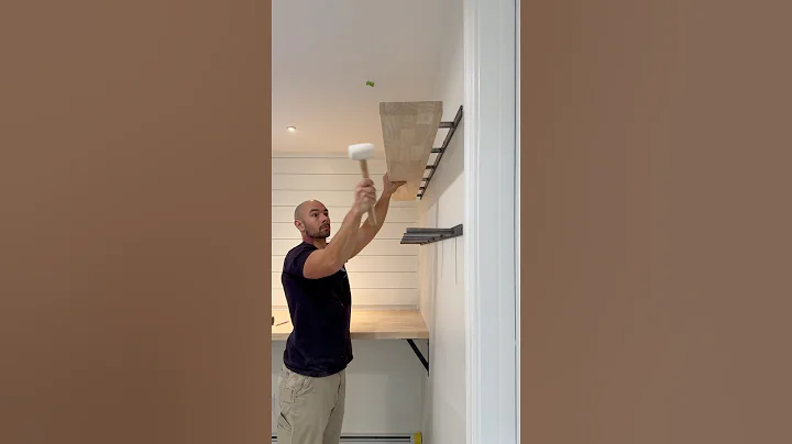 The best floating shelve system. #sheppardbrackets #floatingshelves #diy #dewalt #carpentry #shelves