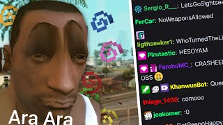 SAN ANDREAS PERO EL CHAT CONTROLA EL JUEGO