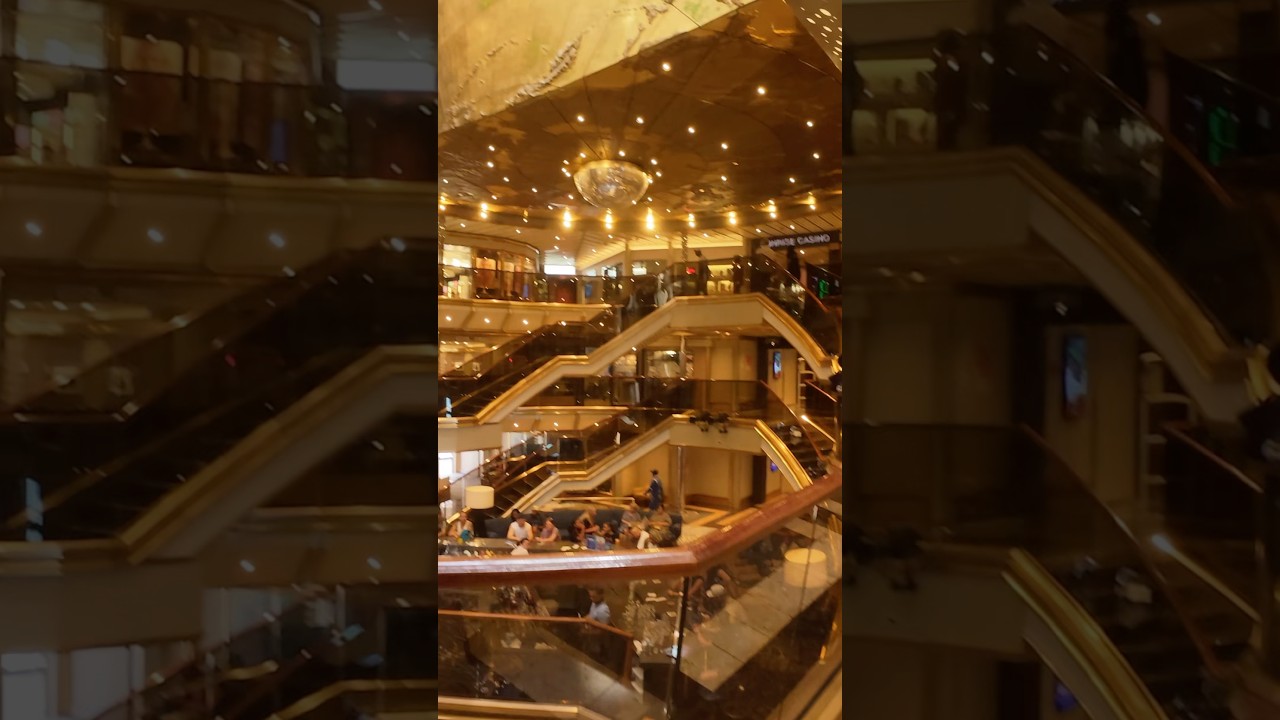 Everything Looks Gold Inside The Cruise￼ #cruise #club #fyp #miami