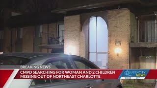Charlotte mother, two young children missing