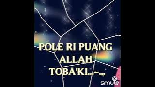 TOBA'KI 📀Gambus Bugis Karaoke || Voc: Nur Aini || Cipt: Syarif M.