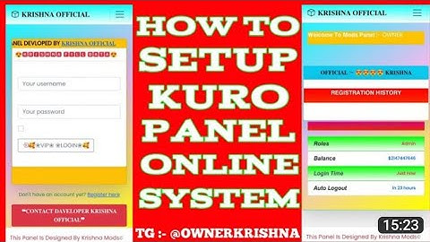 How To SetUp Kuro Panel Online System On Free Hosting 000WebHost | How to Make Kuro Panel#kinganbru