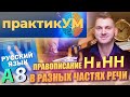 Русский язык. Подготовка к ЦТ. А8. Правописание Н и НН в разных частях речи.