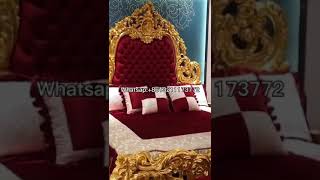 Foshan OE-FASHION luxury red king size super size very high women’s bedroom furniture king beds