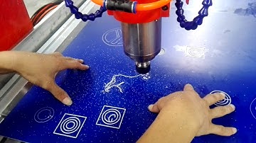 LINKCNC--LXG0609 test video on double color sheet