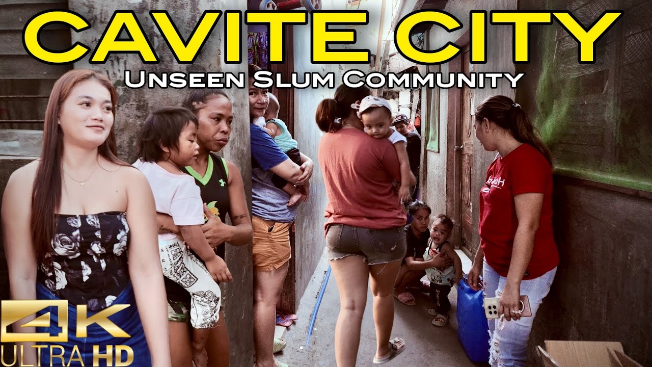 Walking Through Unseen Slums in Cavite City Philippines [4K] 🇵🇭