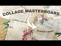 How to Make a Collage Masterboard & Journal Cards with Recycled Packaging