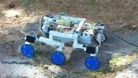 Rocker Bogie Rover - Mobility Tests - picaxe 28x2