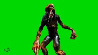 Monster from the game STALKER on the greenscreen chromakey. Free footage