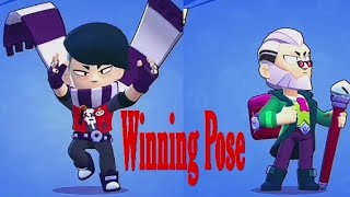 Brawl stars two new Brawler BYRON +EDGAR winning and Losing Pose With All skins