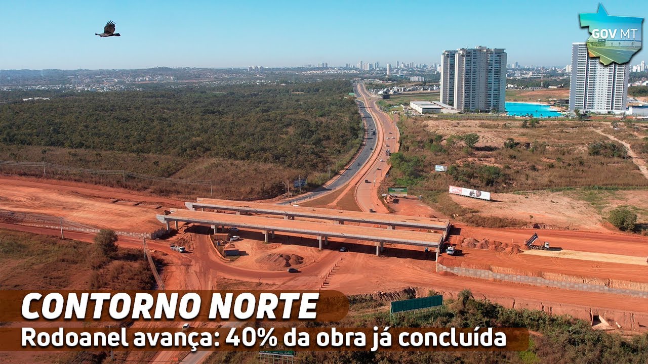 Obras do Rodoanel avançam em Cuiabá e Várzea Grande com 40% de conclusão