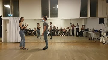 Level A West 6-count circle and mini routine, Dolinde and Ben