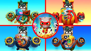 Talking Tom Hero Dash - All Bosses (Boss Fight) 1080P 60 FPS