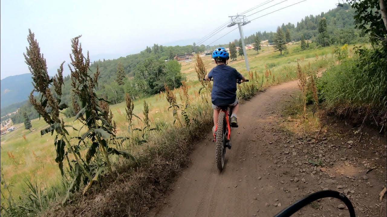 First time mountain biking lift served with Landon at Snowbasin YouTube