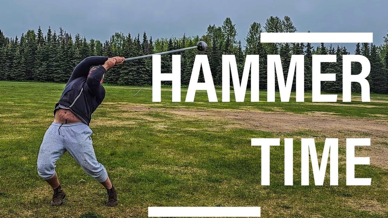 Heavy Hammer in the rain | Scottish Highland Games Training