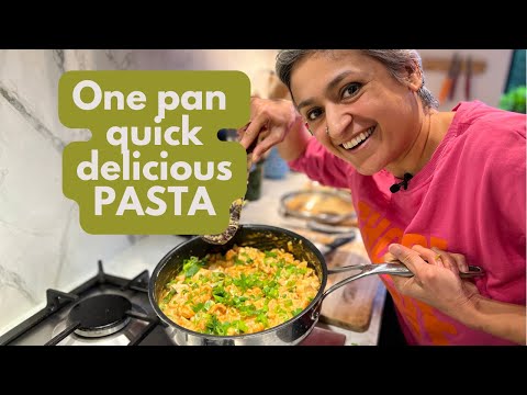 QUICK ONE PAN CHICKEN PASTA RECIPE  Great midweek meal ready in minutes  Food with Chetna