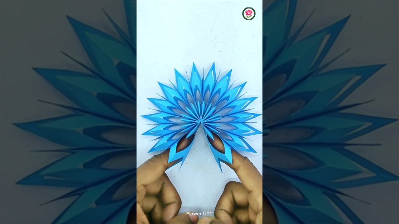 DIY Paper #snowflakes Easy | Origami #paper Snowflakes | Paper Crafts Decor #shortvideo