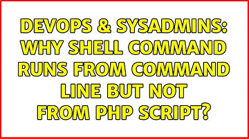 DevOps & SysAdmins: Why shell command runs from command line but not from php script?