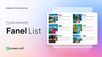 How to Use Fanel List Widget by Ultimate Post Kit in Elementor | Best WordPress Plugins