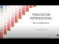 Aspectos básicos de la tributación internacional