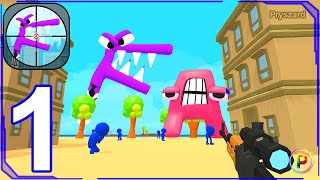 Giant Hunter Alphabet Wanted - Gameplay Walkthrough Part 1 Alphabet Lore Shooter ABC (iOS, Android) screenshot 4