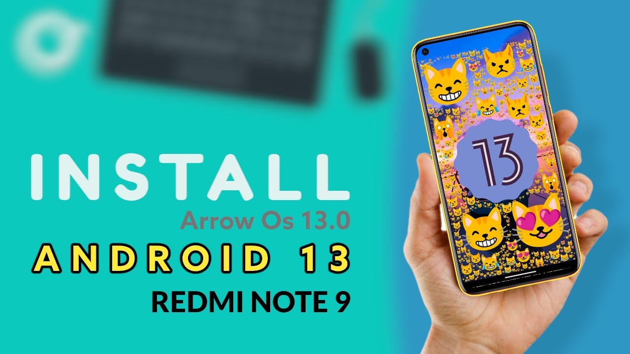 Install ANDROID 13 custom rom on REDMI NOTE 9 | install Arrow Os 13.0 ...