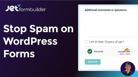 How to Stop Spam on WordPress Forms with Cloudflare Turnstile + JetFormBuilder