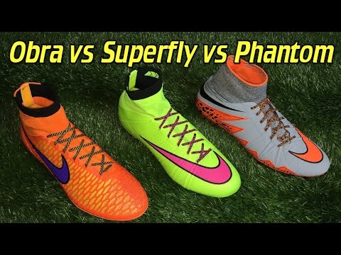 Nike Mercurial Superfly 4 vs Hypervenom Phantom 2 vs Magista Obra -  Comparison + Review - YouTube