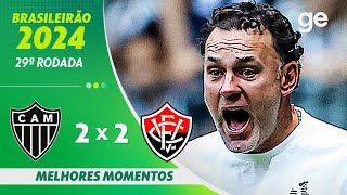 Thumbnail for ATLÉTICO-MG 2 X 2 VITÓRIA | MELHORES MOMENTOS | 29ª RODADA BRASILEIRÃO 2024 | ge.globo