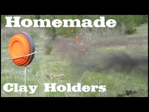 Dirt-Cheap Homemade Wire Clay Holders & Other Targets