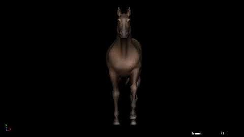 HORSE WALK FRONT - Available @ CGTrader Link in Description #3d #cgtrader #games #animation #cgi