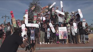 Skateboarding community gathers in Encinitas to honor Tyre Nichols