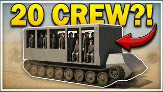 I Built A BROADSIDING BUS TANK With 20 CREW!