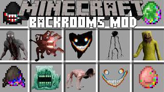 Minecraft BACKROOMS MOD / SCARY BACKROOM CREATURES! (Minecraft Mods)