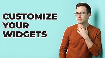 Welke functies van de app-widget kan ik aanpassen?