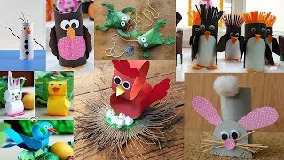 ★ 50 IDEAS GENIALES DE ANIMALES CON ROLLOS DE PAPEL HIGIÉNICO | Paper Roll Animals (✿◠‿◠) ★ 50 IDEAS GENIALES DE ANIMALES CON ROLLOS DE PAPEL HIGIÉNICO | Paper Roll Animals (✿◠‿◠)