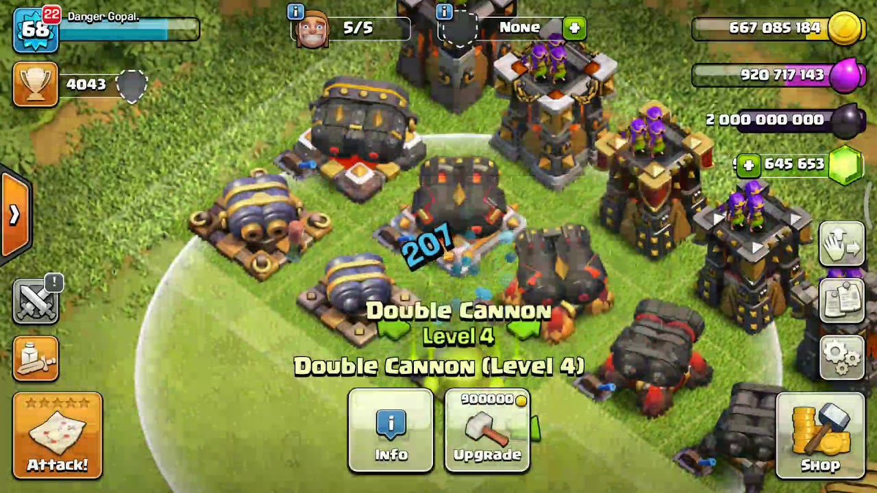 The Gameplay Of Hack Version Of Clash Of Clans Part4
