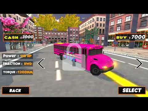 Giochi di guida di scuolabus 3D