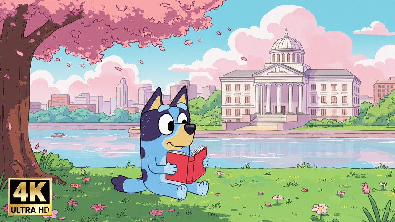 Spring Is Coming To Bluey 🌸Calm & Fresh Lofi to Brighten Your Day 🐾 Lofi Jazz Hip Hop | Calm & Relax